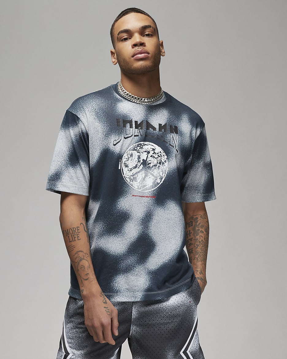 Jordan print t shirt best sale